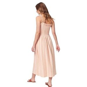 FAHERTY sundress pink stripe sz xs